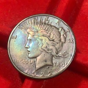 Stunning colors on this 1922 Peace dollar